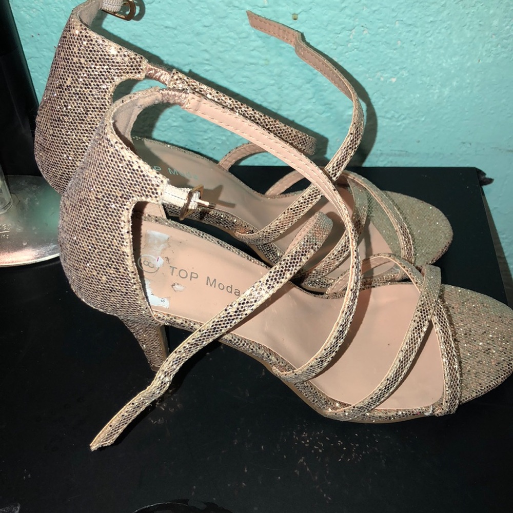 Gold Sparkly Shoes